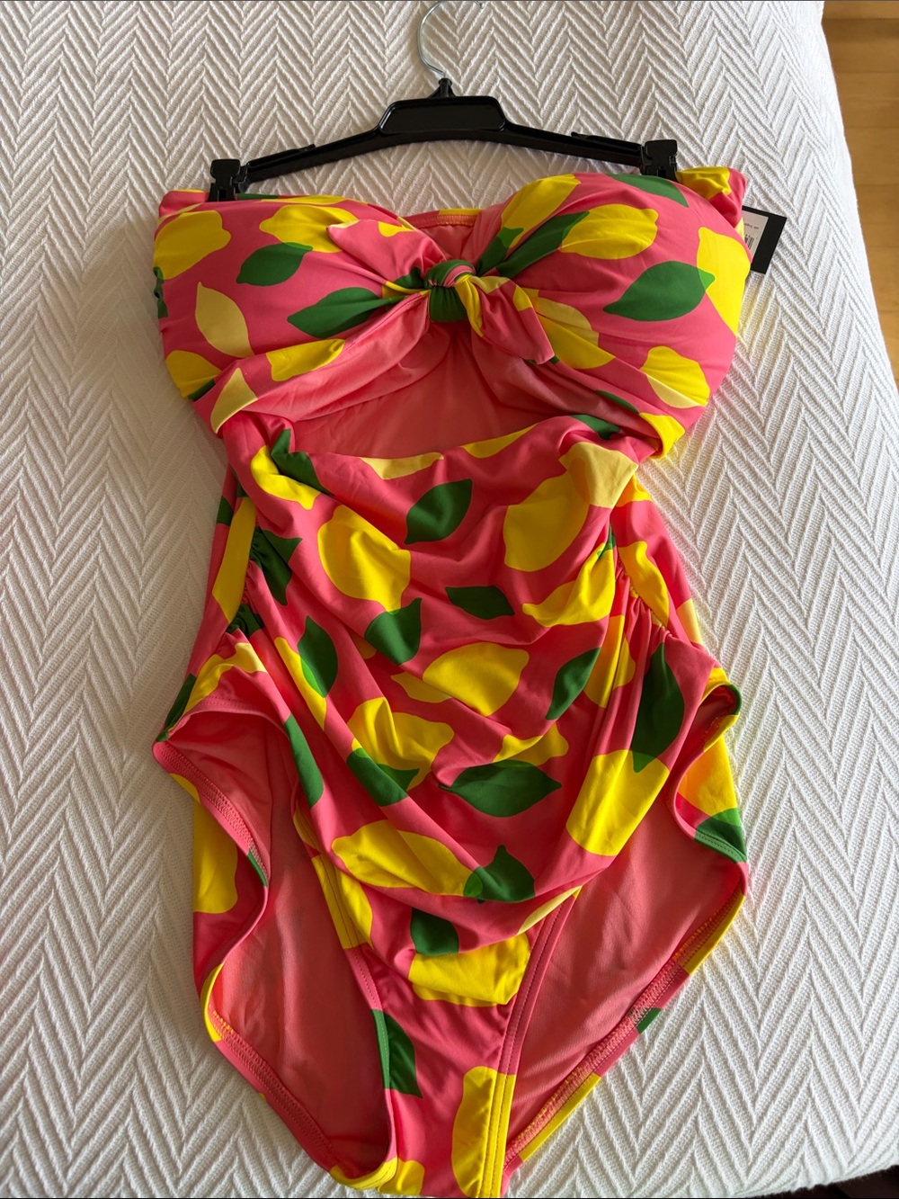 kate spade Pink Lemon-Print One-Piece Swimsuit